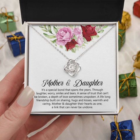 Mother & Daughter - Special Bond - Love Knot Necklace